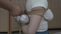 象人工作室 小0-胶带缠手，后高手折腿缚，脱缚挑战