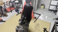 缚予 cosplay调教系列之木古小蜘蛛铁链定时锁自缚1小时