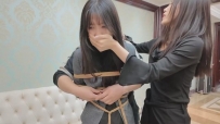 【枫叶工作室】缚之旅人 狩猎西装OL黑衣美女