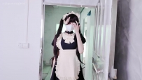 惩戒学园 调教上门女仆 上 双马尾萝莉 女仆 吊带袜 白丝