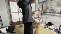 缚予 线下真实调教之新模18岁高中生小妖女仆装后手吊缚