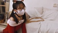好梦 小啾咪的M腿羞耻 狗链